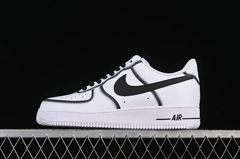 All categories Nk Air Force 1 Air Force series Nk Air Force 1 Low Air Force low-top Nike Air Force 1'07 Low Black border Green hook gold embroidery Air Force 1 low-top casual sneakers ZH0316-075